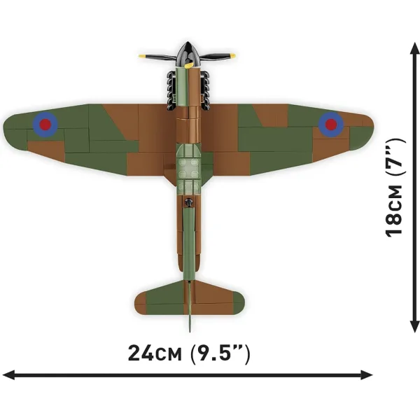 COBI: Spitfire Mk I N3200 Imperial War Museum Duxford, zestaw klocków konstrukcyjnych (5868) zdjęcie 4