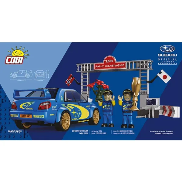 COBI: Subaru Impreza WRC 2004 – zestaw do budowy samochodu (24652) zdjęcie 2