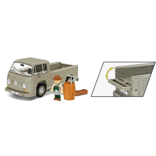 COBI: Volkswagen T2a ciężarówka z platformą zestaw do budowy (24618) zdjęcie 3