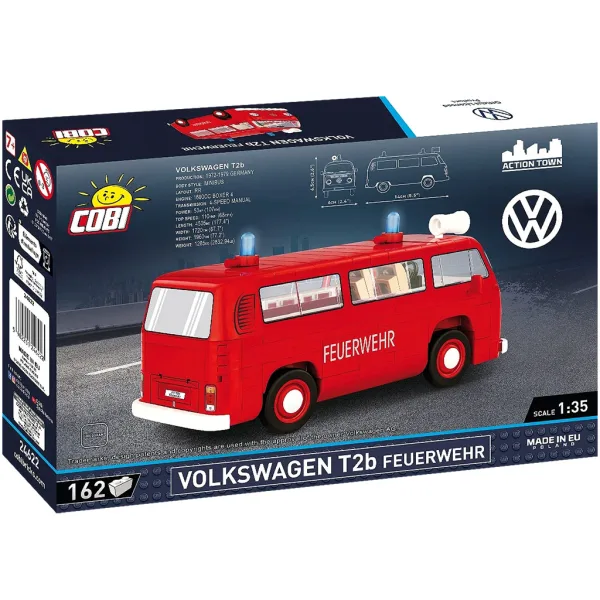 COBI: Volkswagen T2b Wóz Strażacki zestaw konstrukcyjny (24622) zdjęcie 3