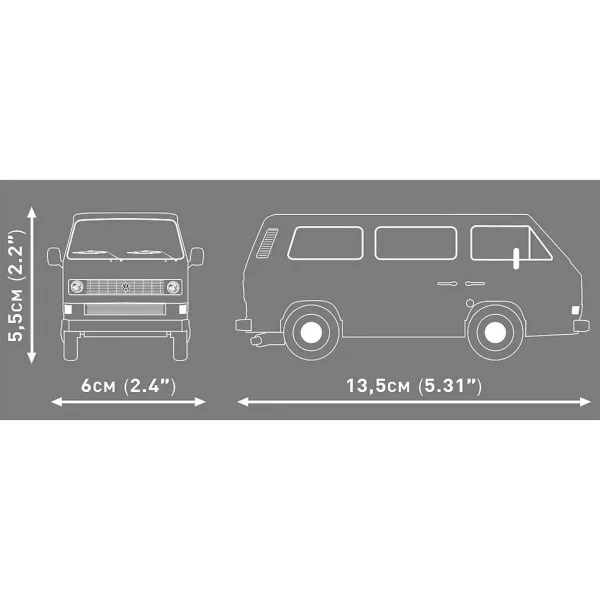 COBI: Volkswagen T3 - samochodowy zestaw konstrukcyjny (24634) zdjęcie 4