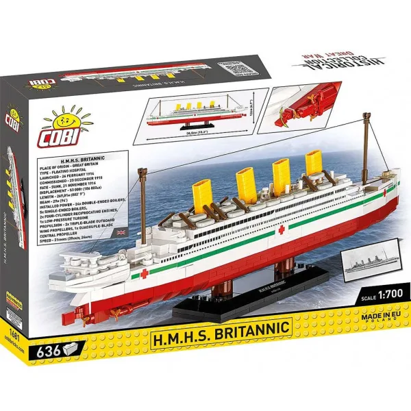 COBI: Zestaw do budowy statku H.M.H.S. Britannic (1681) zdjęcie 2