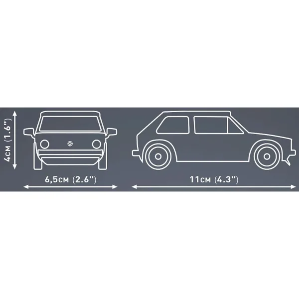 COBI: Zestaw klocków Volkswagen Golf Mk1 (24613) zdjęcie 4