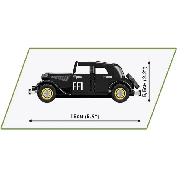 COBI: Zestaw klocków samochód Citroën Traction 11CV BL (2266) zdjęcie 3