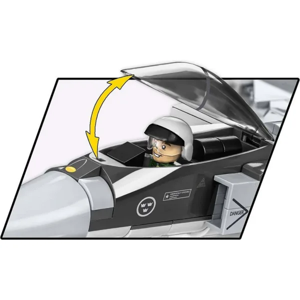 COBI: Zestaw klocków samolot SAAB JAS 39 Gripen E (5820) zdjęcie 4
