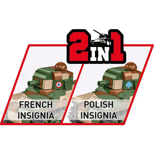 COBI: Zestaw konstrukcyjny Renault R-35 (2719) zdjęcie 4