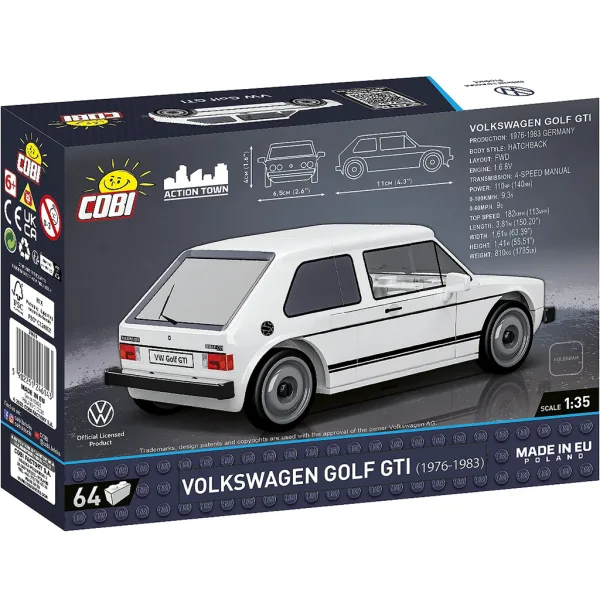COBI: Zestaw konstrukcyjny Volkswagen Golf GTI (24614) zdjęcie 3
