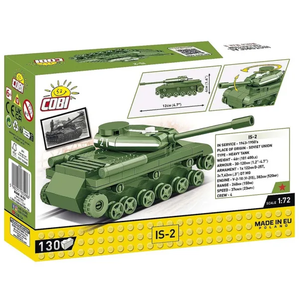 COBI: Zestaw konstrukcyjny czołg IS-2 (3098) zdjęcie 5