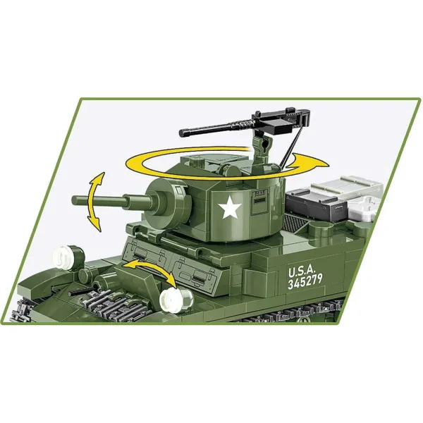COBI: Zestaw konstrukcyjny czołg M3 Stuart (3129) zdjęcie 3