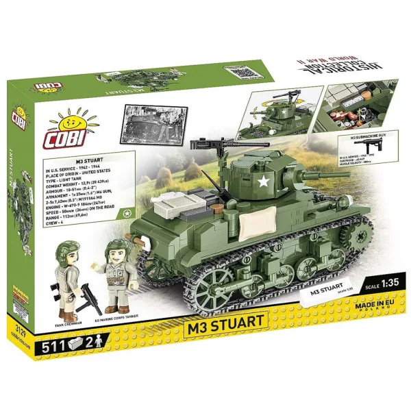 COBI: Zestaw konstrukcyjny czołg M3 Stuart (3129) zdjęcie 8
