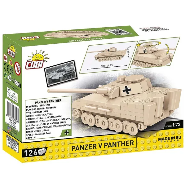 COBI: Zestaw konstrukcyjny czołg Panzer V Panther (3099) zdjęcie 5