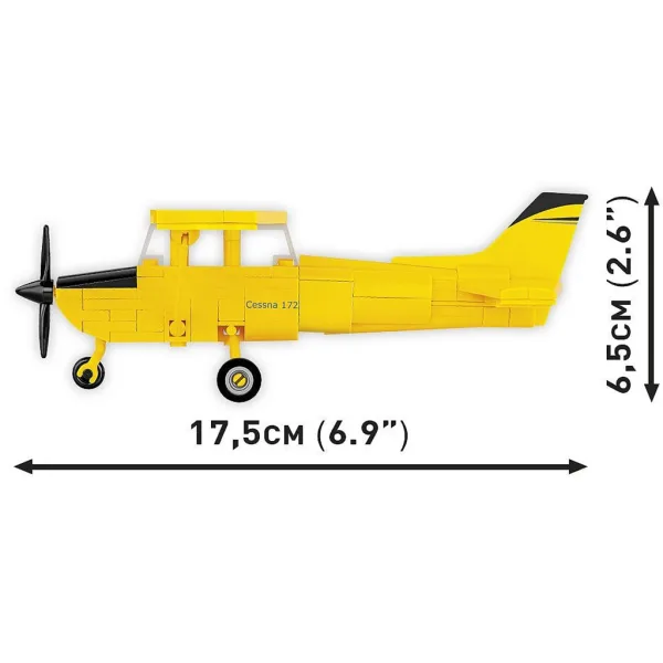 COBI: Żółty zestaw konstrukcyjny Cessna 172 Skyhawk (26621) zdjęcie 4