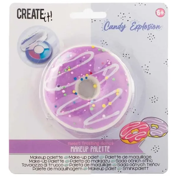Canenco: Create It! Zestaw do makijażu w kształcie pączka cukierkowego, dostępny w dwóch wariantach zdjęcie 2