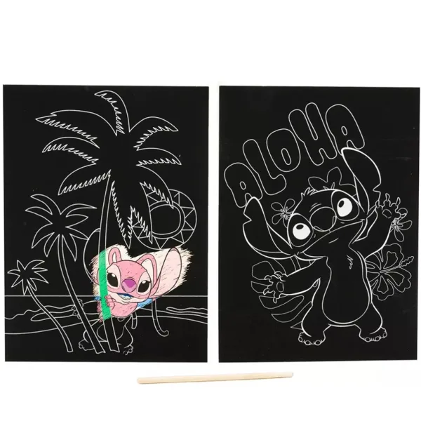 Canenco: Plakat do wydrapywania ze Stitchem, 29x15 cm, 2 sztuki zdjęcie 3