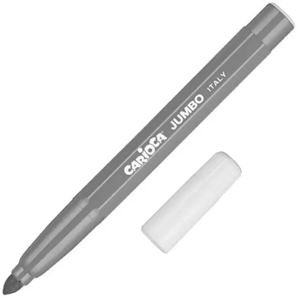 Carioca: Zmywalny jumbo flamaster w kolorze szarym, 1 sztuka zdjęcie 1