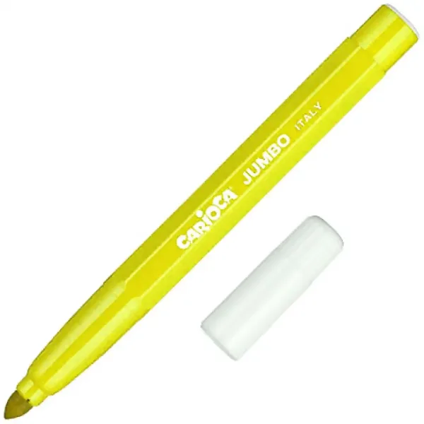 Carioca: Zmywalny marker Jumbo w kolorze cytrynowym, 1 sztuka zdjęcie 1