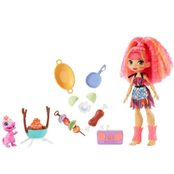 Cave Club: Zestaw do zabawy Emberly z akcesoriami - Mattel zdjęcie 3