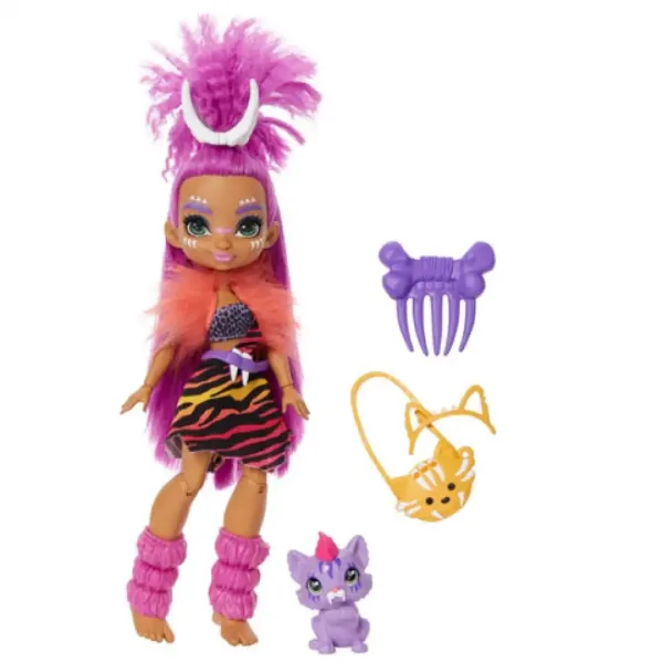 Cave Club: Zestaw do zabawy Roaralai z prehistorycznym zwierzęciem Ferell - Mattel zdjęcie 2