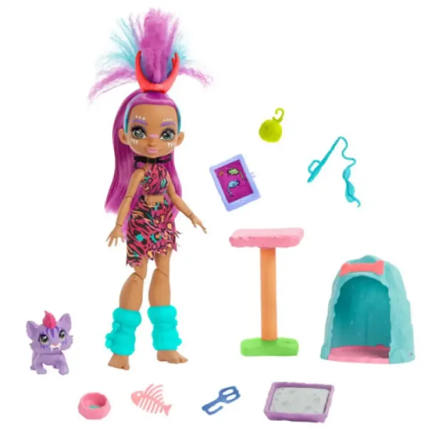 Cave Club: zestaw do zabawy Roaralai z akcesoriami - Mattel zdjęcie 2