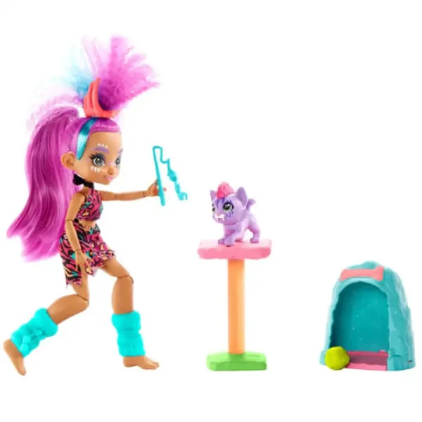 Cave Club: zestaw do zabawy Roaralai z akcesoriami - Mattel zdjęcie 3