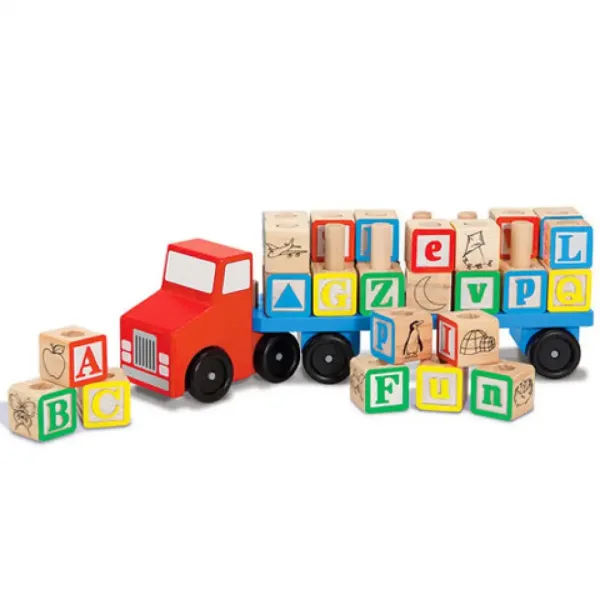 Ciężarówka drewniana z literkami - Melissa & Doug zdjęcie 2