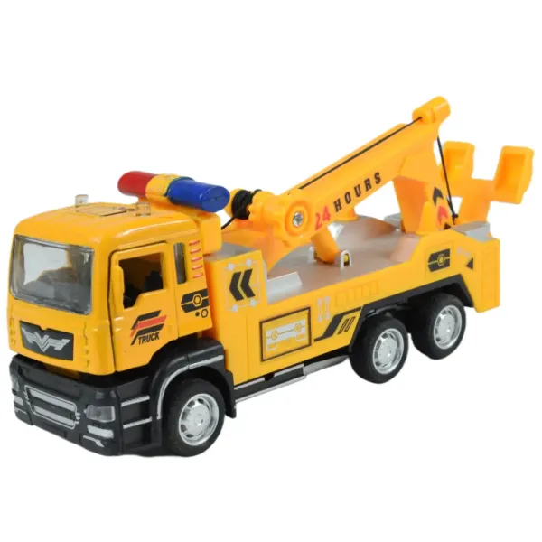 City Truck: Ciężarówka budowlana z mechanizmem napędu wstecznego, dostępna w dwóch wersjach, 14 cm zdjęcie 5