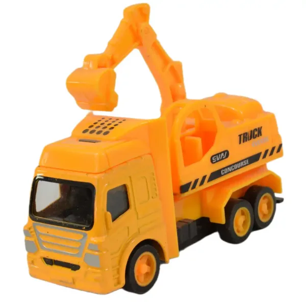 City Truck: Pojazdy budowlane z napędem na koło zamachowe, różne rodzaje, 9,5 cm, 1 sztuka zdjęcie 10