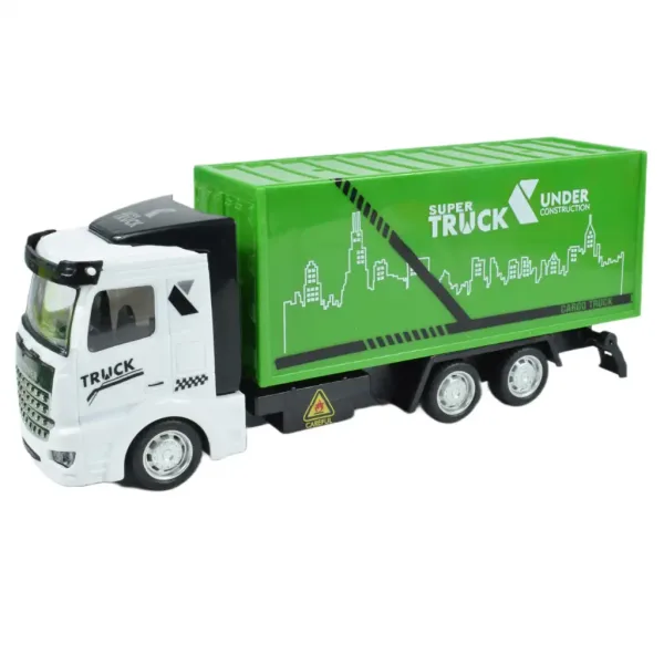 City Truck: Przekształcana ciężarówka do przewozu odpadów z napędem kołowym i znakami drogowymi 19 cm zdjęcie 8