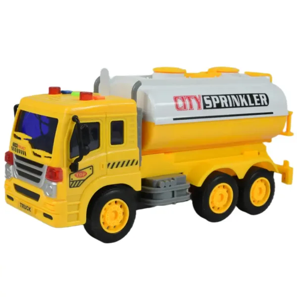 City Truck: Żółta cysterna z efektami świetlnymi i dźwiękowymi 1/18 zdjęcie 2
