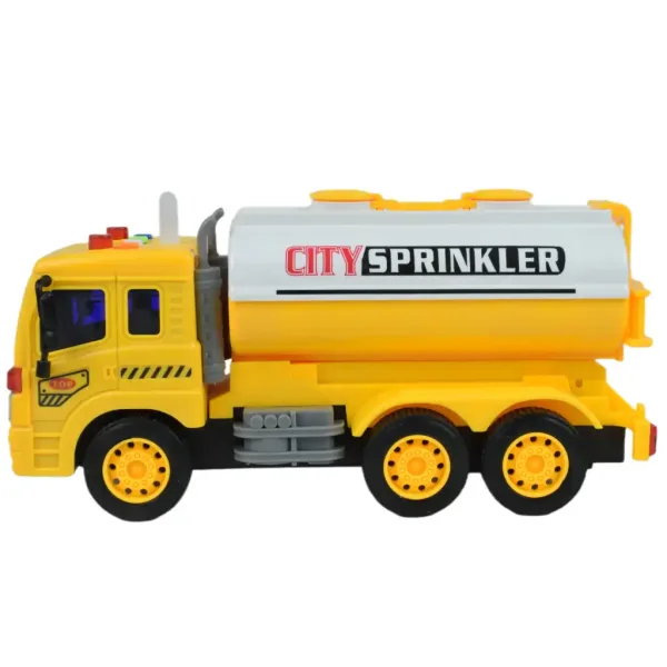 City Truck: Żółta cysterna z efektami świetlnymi i dźwiękowymi 1/18 zdjęcie 3