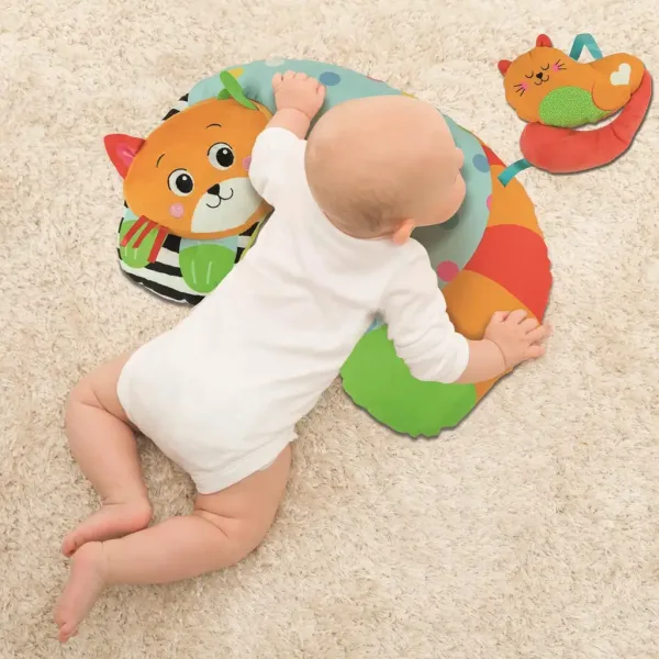 Clementoni Baby: Poduszka brzuszna z kotkiem 31x44cm zdjęcie 3