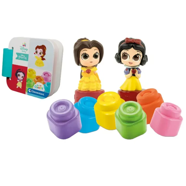 Clemmy: Disney Princess miękkie klocki konstrukcyjne – Clementoni zdjęcie 4