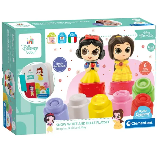 Clemmy: Disney Princess miękkie klocki konstrukcyjne – Clementoni zdjęcie 5