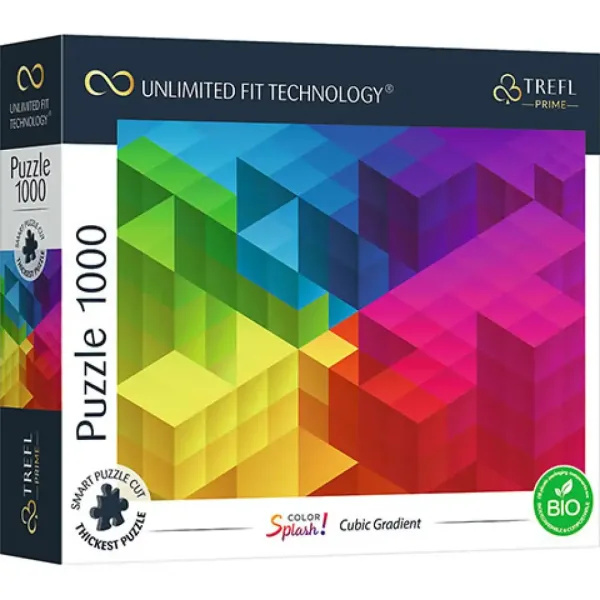 Color Splash Kostka gradient 1000-elementowe UFT puzzle - Trefl zdjęcie 1