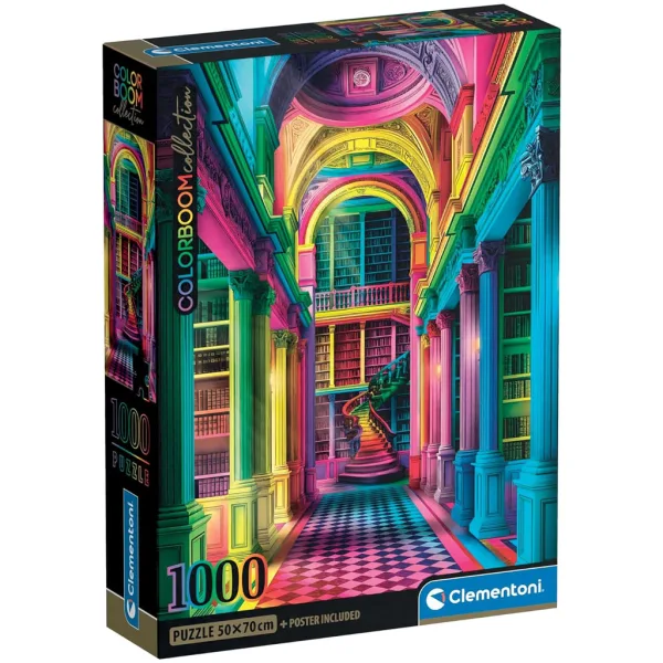 Colorbloom: Athenaeum puzzle 1000 elementów - Clementoni zdjęcie 1