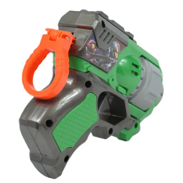 Cool Soft Bullet Gun: Mały pistolet na piankowe naboje w kolorze zielonym, 14 cm zdjęcie 3