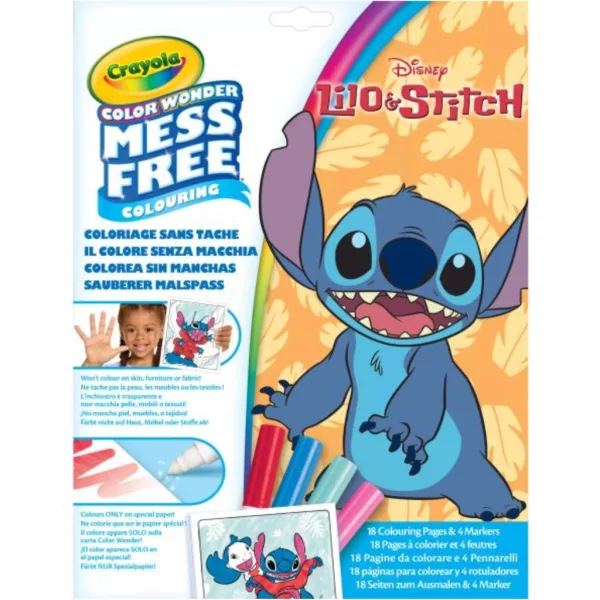 Crayola Color Wonder: Lilo & Stitch niebrudzący zestaw do kolorowania w teczce zdjęcie 1