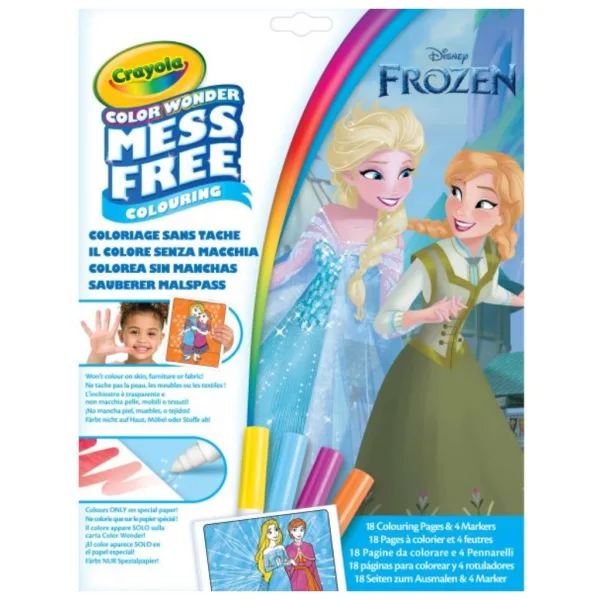 Crayola Color Wonder: Niebrudzący zestaw do kolorowania „Kraina Lodu” w teczce zdjęcie 1