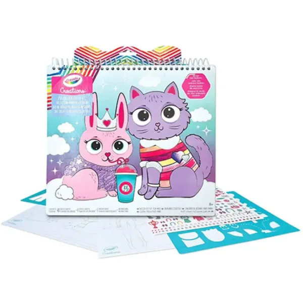 Crayola Creations: Zestaw do rysowania z naklejkami o tematyce zwierzęcej zdjęcie 2
