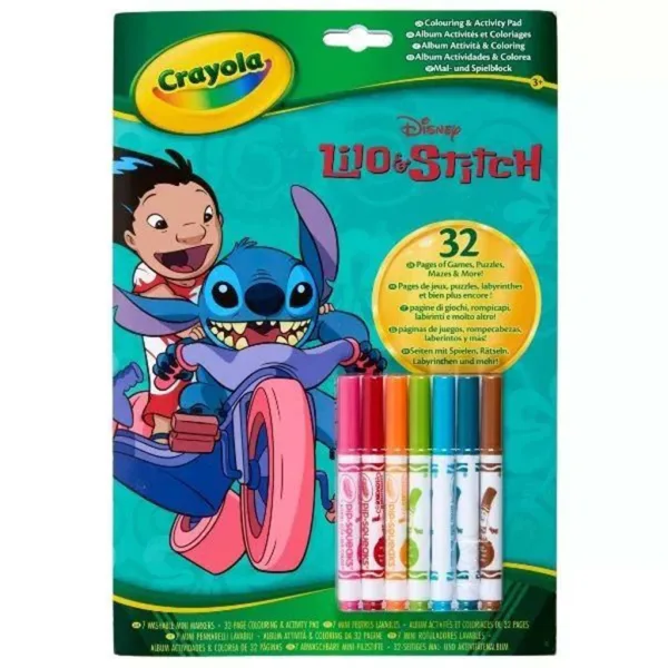 Crayola: Kolorowanka i zeszyt z zadaniami Lilo & Stitch zdjęcie 1