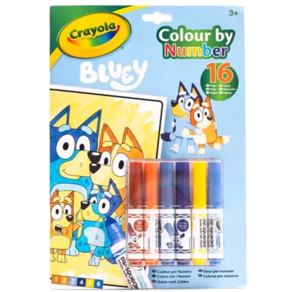 Crayola: Kolorowanka według numerów - Bluey zdjęcie 1