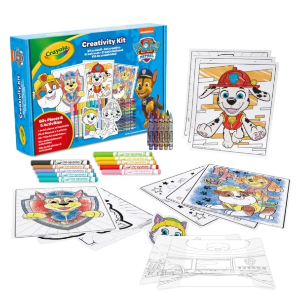 Crayola: Psi Patrol 5 w 1 — kreatywny zestaw do kolorowania i zabawy, 60 elementów zdjęcie 1