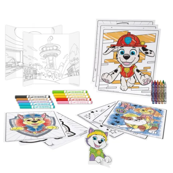 Crayola: Psi Patrol 5 w 1 — kreatywny zestaw do kolorowania i zabawy, 60 elementów zdjęcie 2