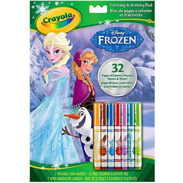 Crayola: Zestaw kolorowanek i zadań z Krainy Lodu zdjęcie 1