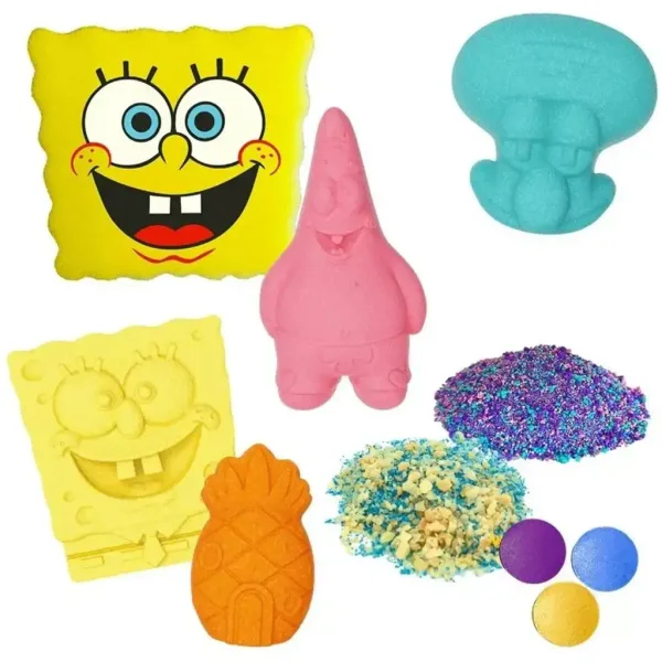 Craze: Inkee SpongeBob Kanciastoporty Duży wegański zestaw do kąpieli zdjęcie 3
