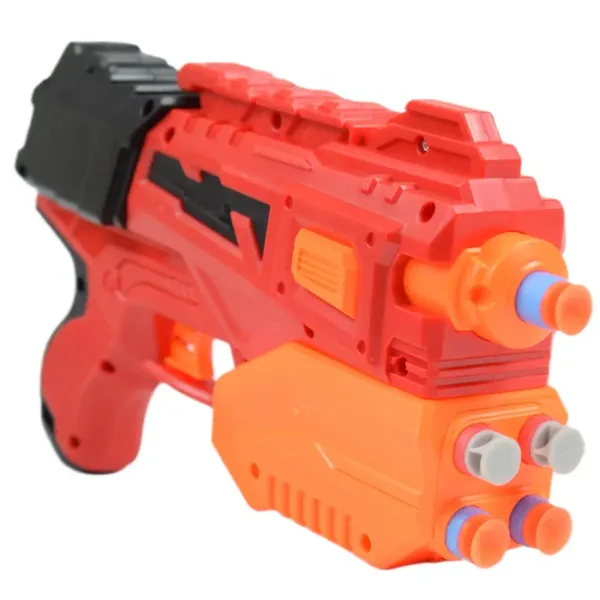 Crazy Launcher: Ręczny zestaw do strzelania gąbkami z tarczą i pociskami 24 cm zdjęcie 3