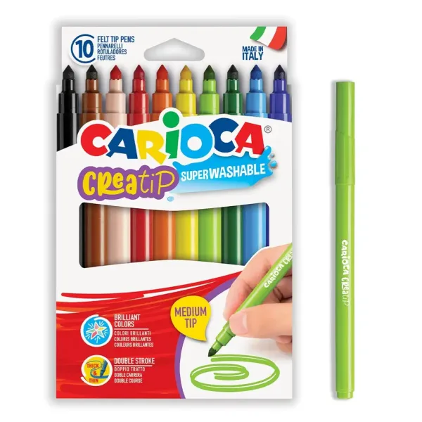 Creatip 10-częściowy zestaw markerów - Carioca zdjęcie 1
