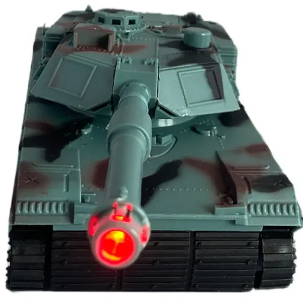 Czołg RC M1 Abrams w kamuflażu terenowym z światłem i dźwiękiem w skali 1/32, 23 cm. zdjęcie 3