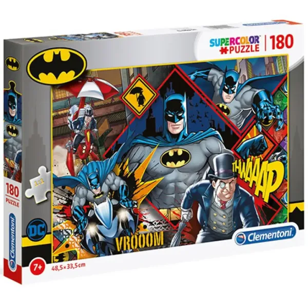 DC Comics Batman Supercolor puzzle 180 elementów - Clementoni zdjęcie 1
