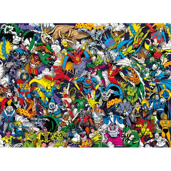 DC Comics Liga Sprawiedliwości niemożliwe puzzle 1000 sztuk - Clementoni zdjęcie 2